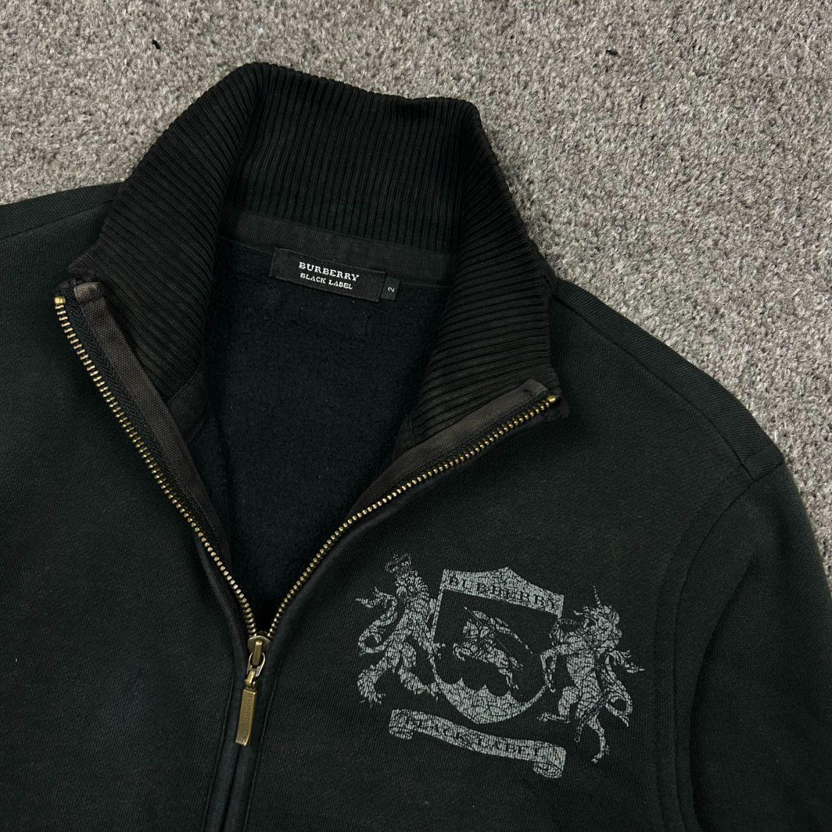 Burberry Black Label Zip Up Jumper S