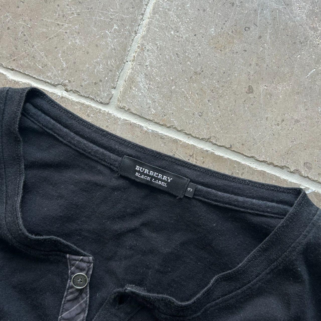 Burberry Black Label Nova Check Henley T Shirt M