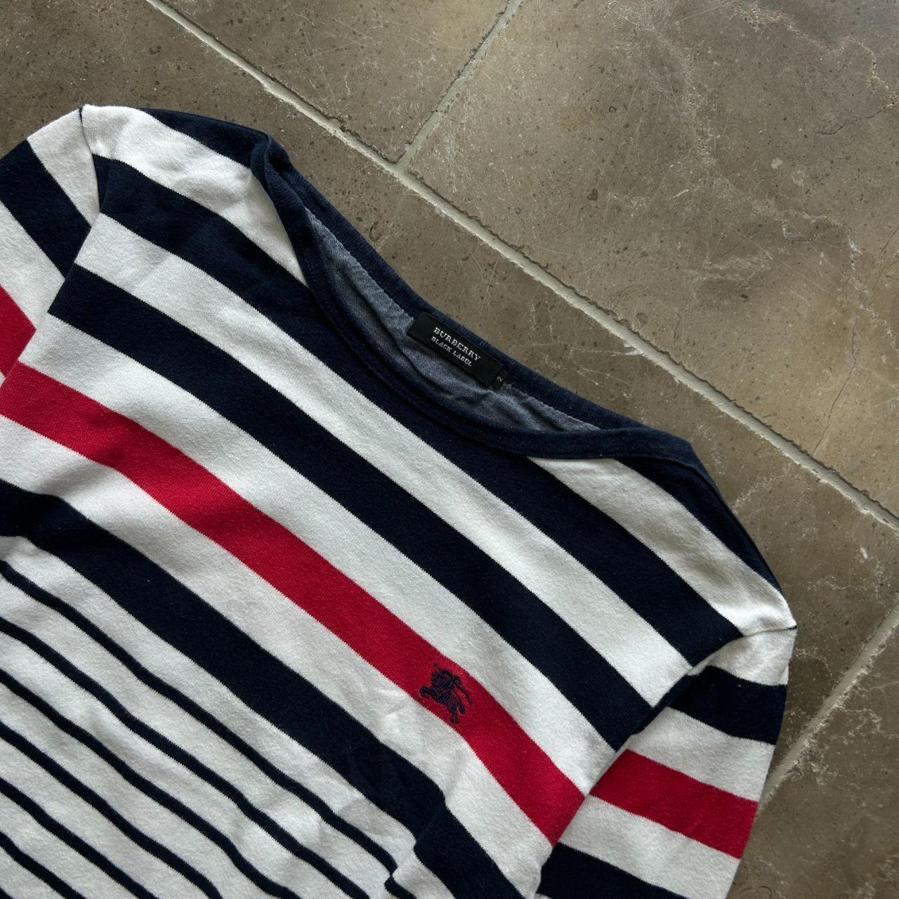 Burberry Black Label Striped Long Sleeve T Shirt S