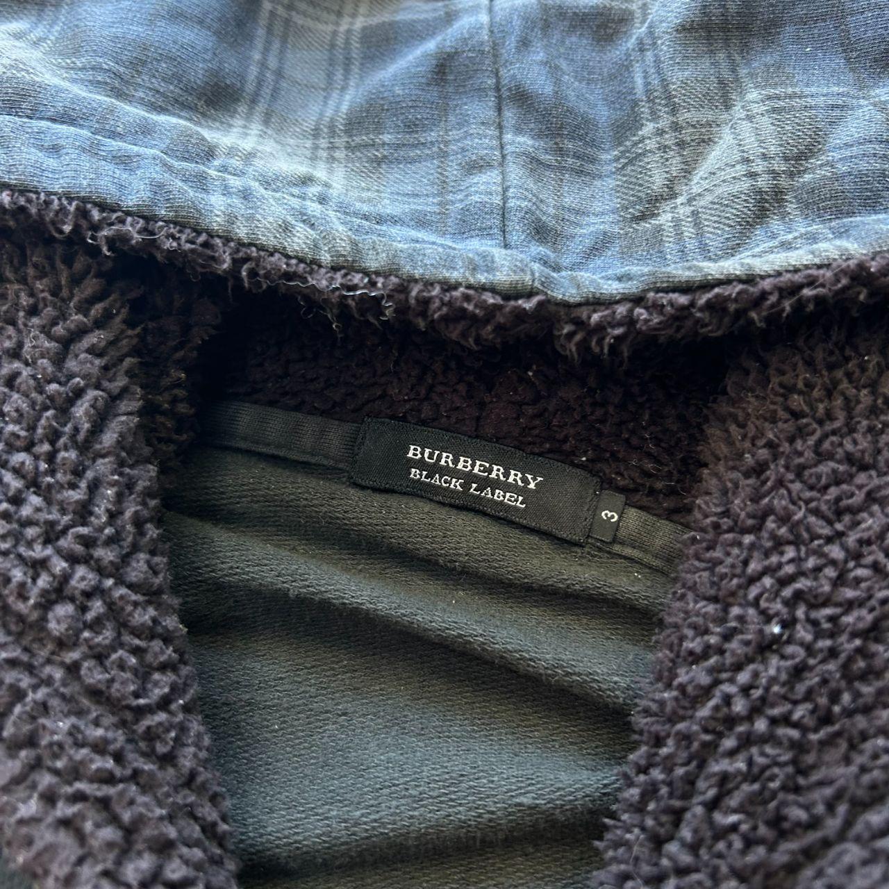 Burberry Black Label Plaid Tartan Zip Up Hoodie L