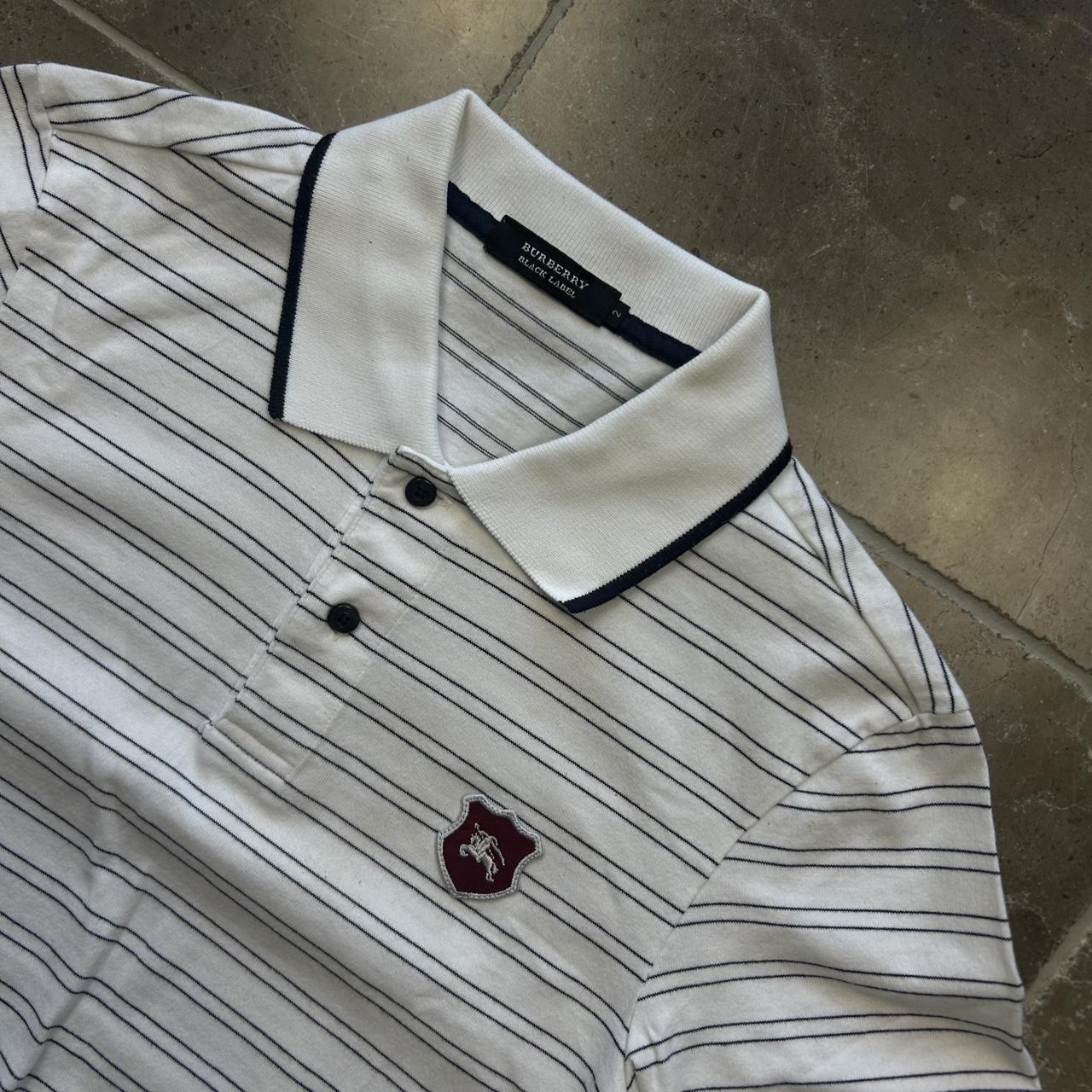 Burberry Black Label Striped Polo Shirt S