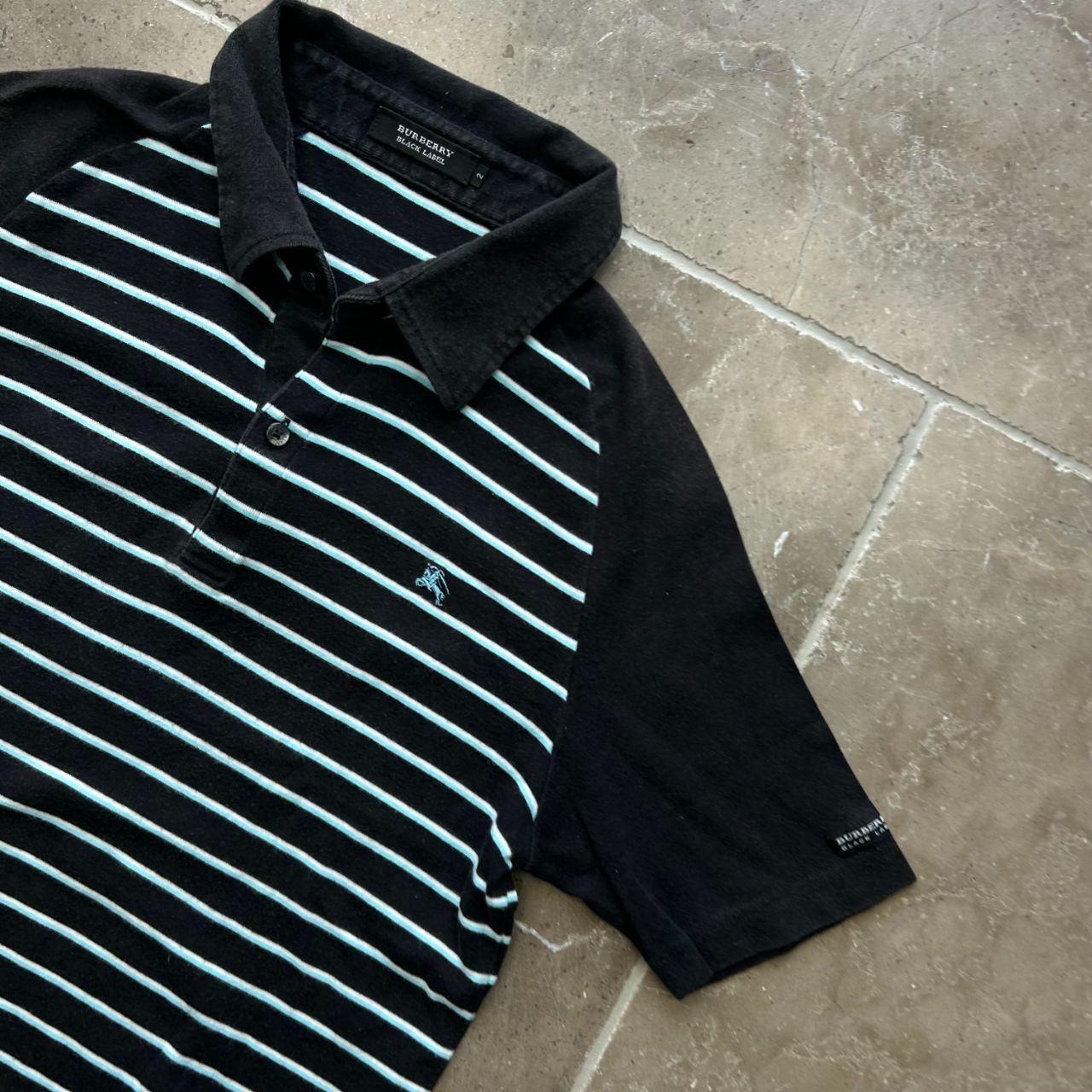 Burberry Black Label Striped Polo Shirt S