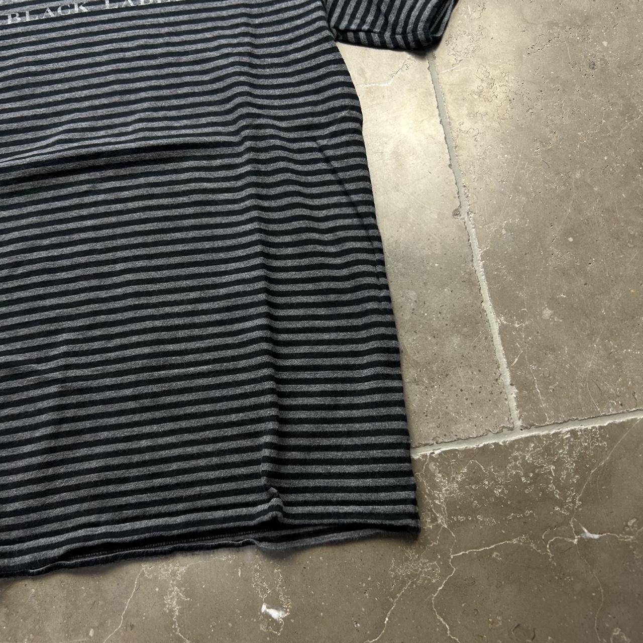 Burberry Black Label Striped Logo T Shirt S