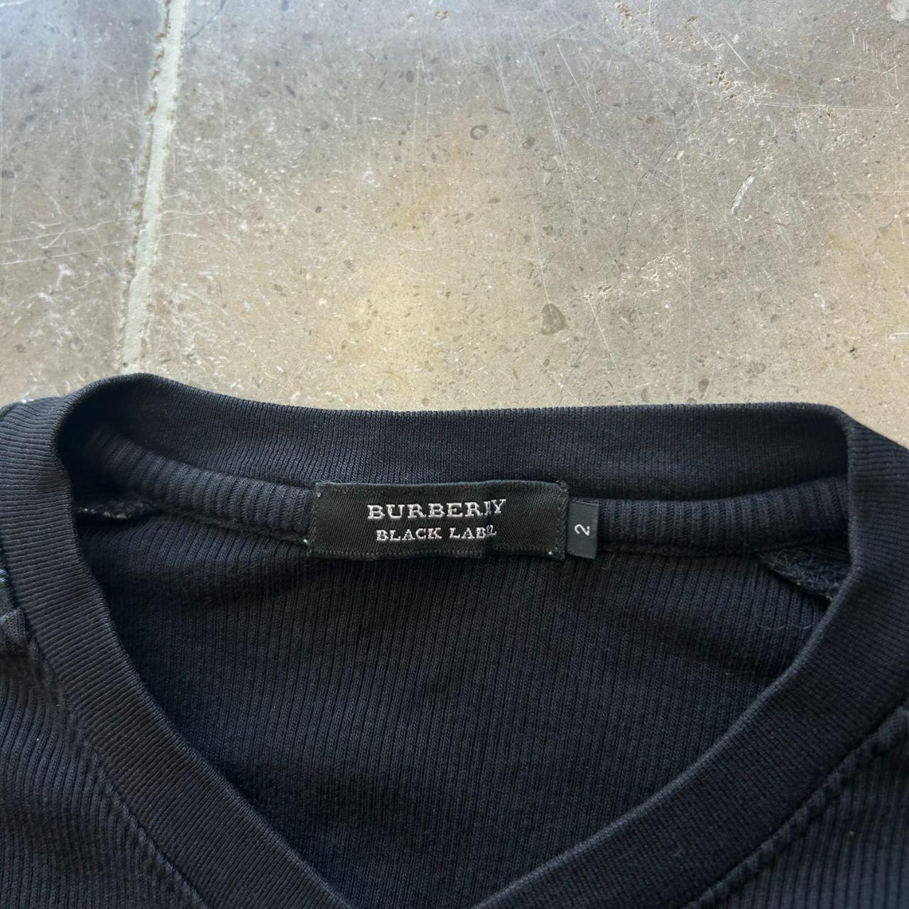 Burberry Black Label Nova Check Ribbed Henley T Shirt S