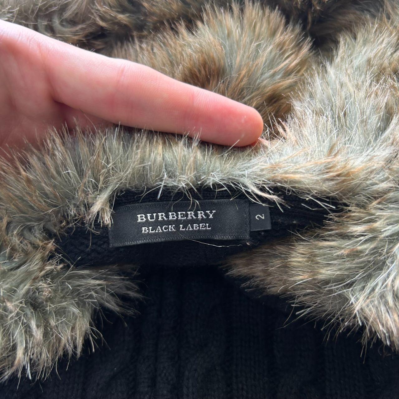Burberry Black Label Cable Knit Zip Up Hoodie S