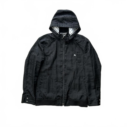 Burberry Black Label Shadow Check Lightweight Windbreaker Jacket M