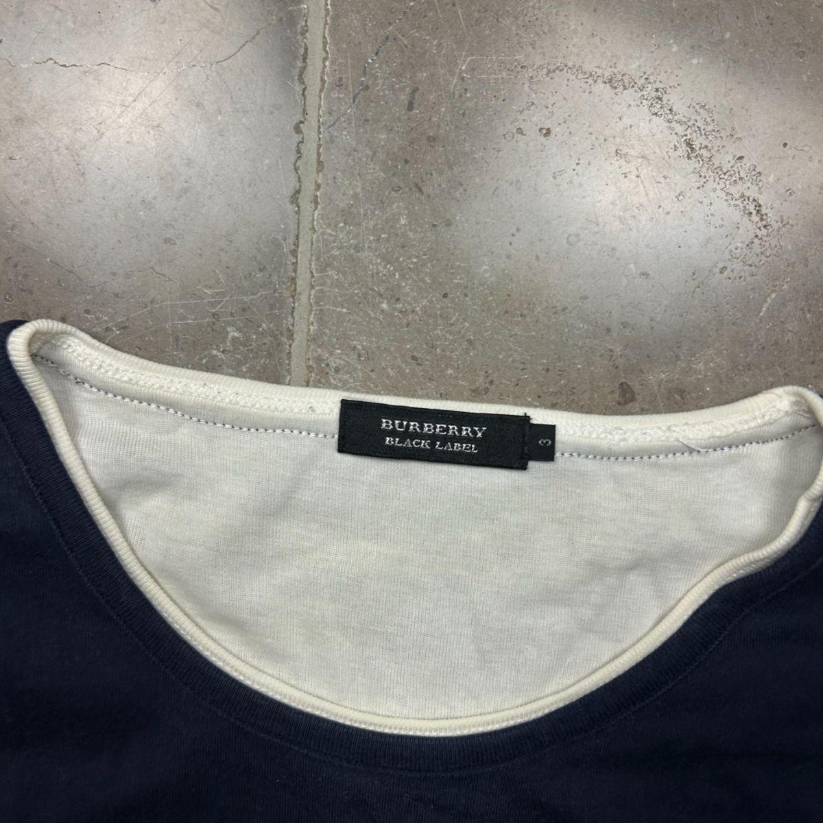 Burberry Black Label Striped Long Sleeve T Shirt M