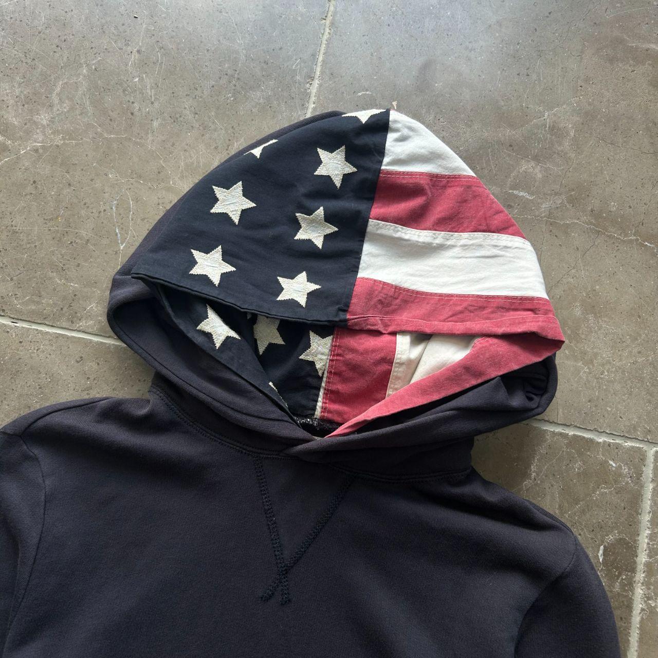 Ralph Lauren Denim and Supply USA Pullover Hoodie M
