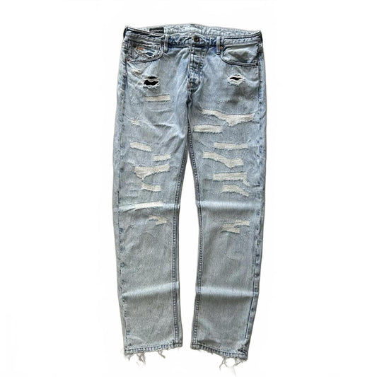 Emporio Armani Jeans Slim Straight Ripped Jeans W34 L32