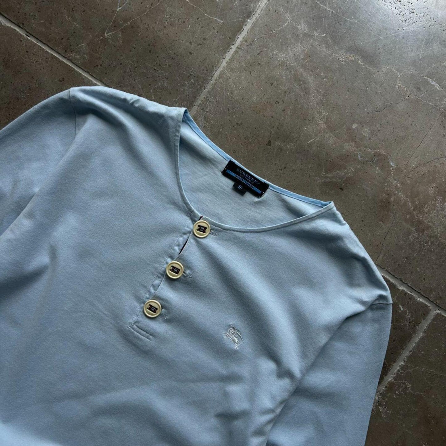 Burberry Blue Label Lightweight Henley T Shirt S