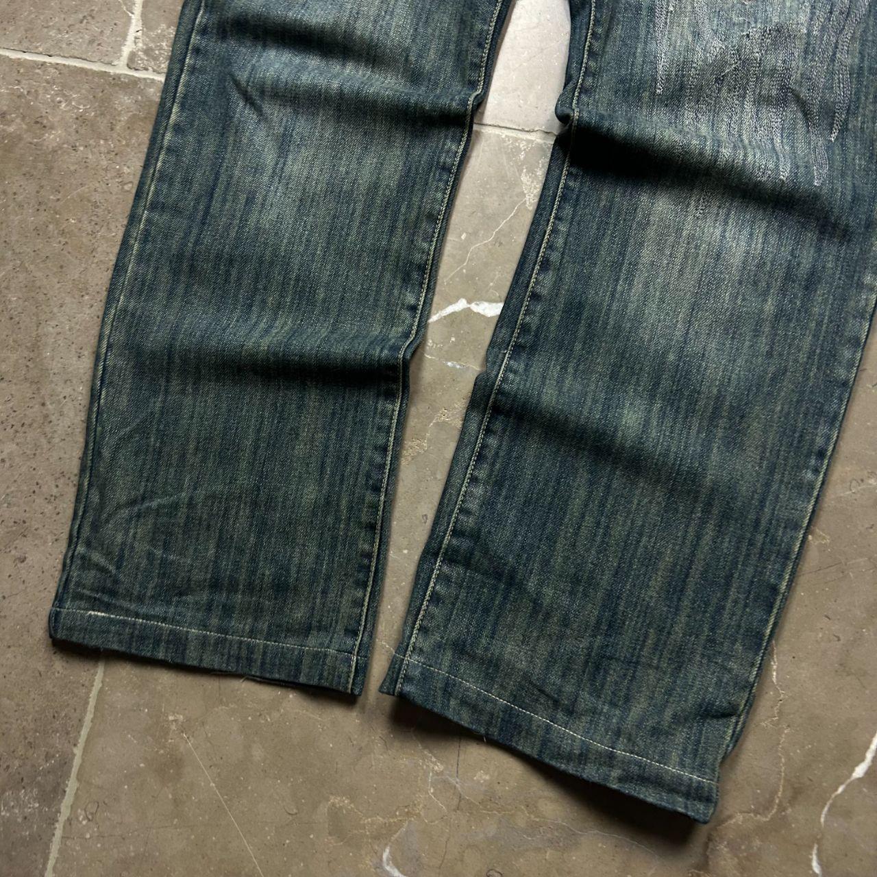Vintage Emporio Armani Jeans Straight Leg Embroidered Jeans W34 L32