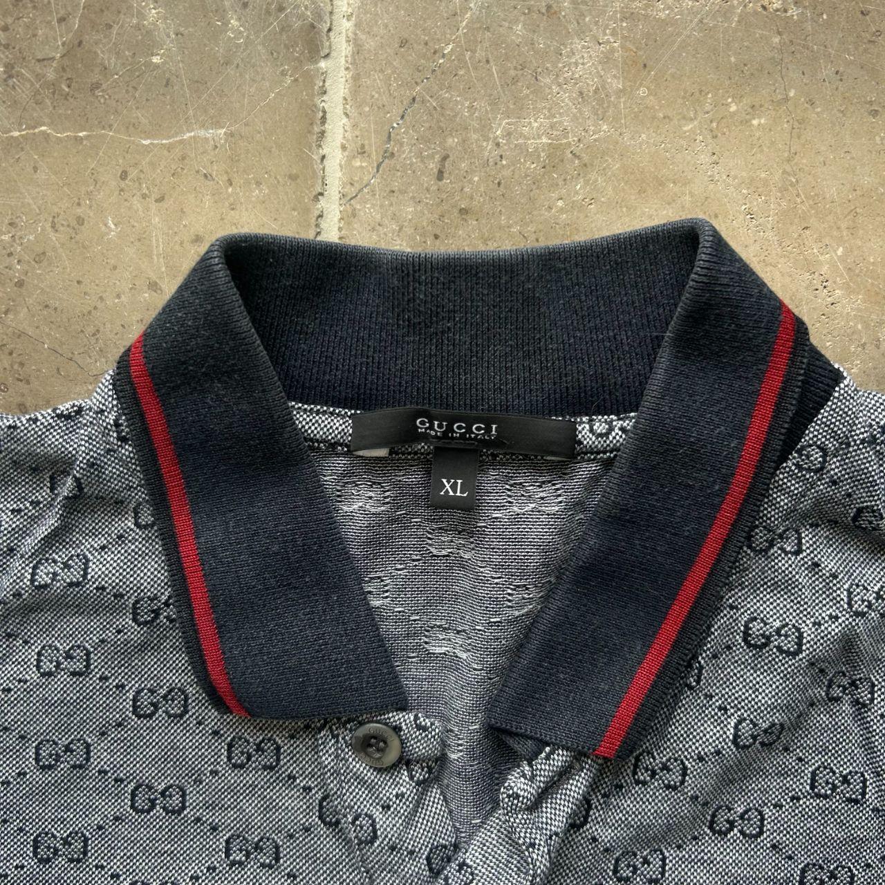 Vintage Gucci Monogram Logo Polo Shirt L