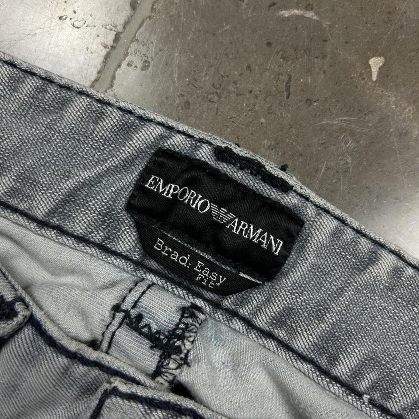 Vintage Emporio Armani Jeans Straight Relaxed Straight Jeans W30 L30