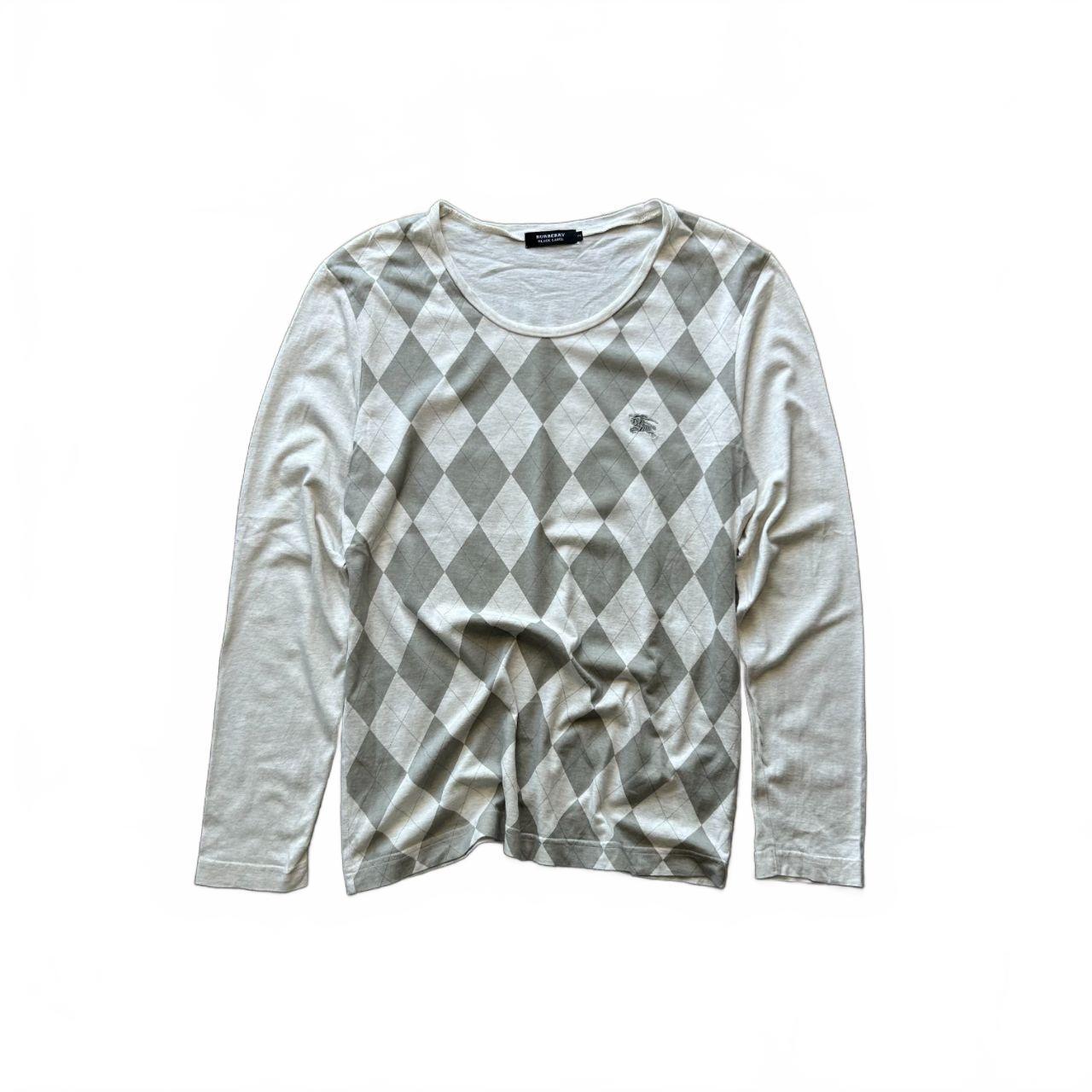 Burberry Black Label Argiyle Long Sleeve T Shirt S