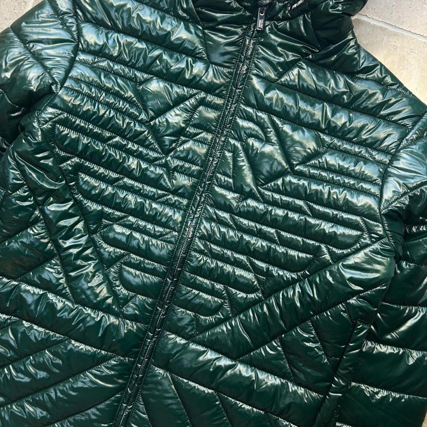 Emporio Armani Down Puffer Down Jacket Green S