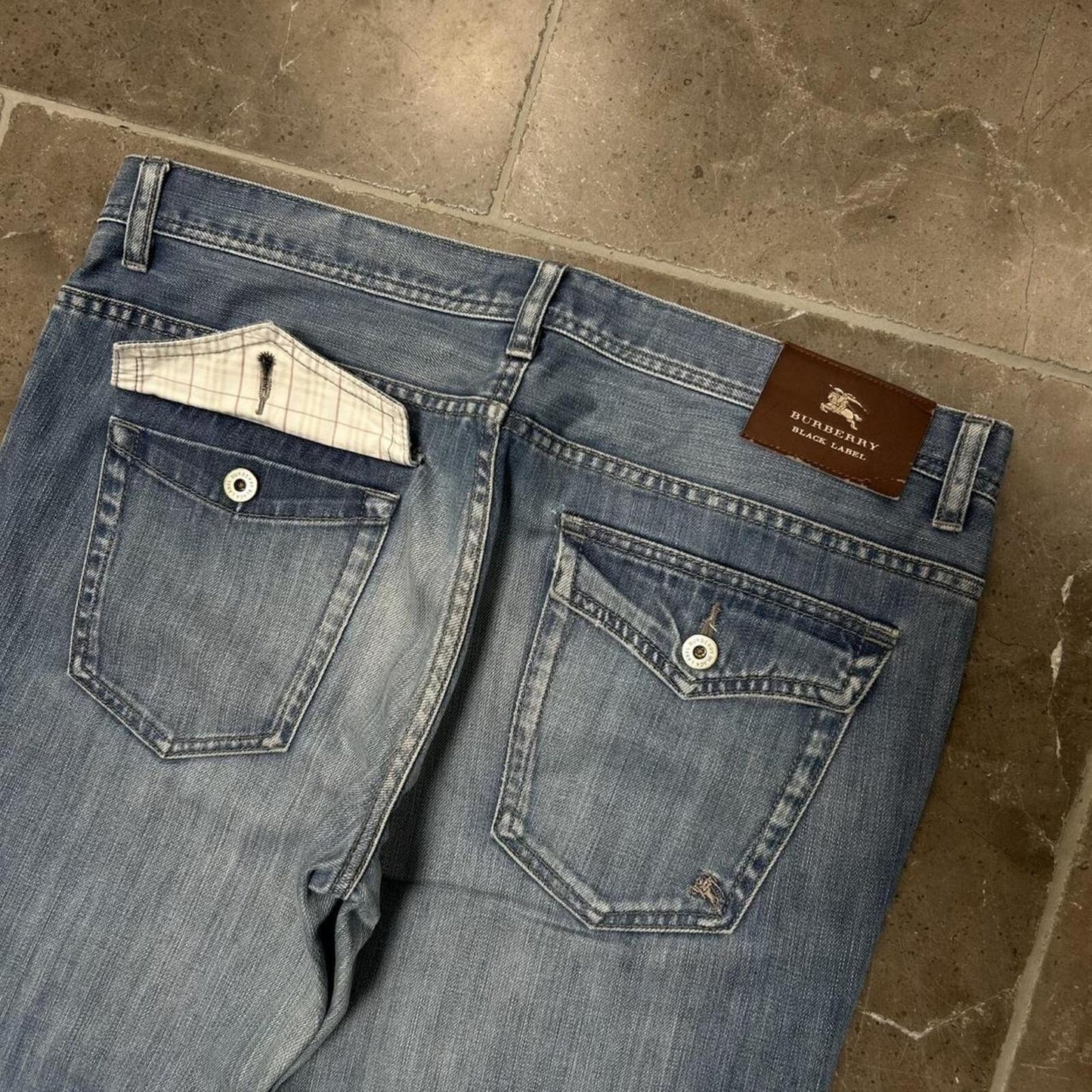 Vintage Burberry Black Label Relaxed Straight Jeans W34 L31