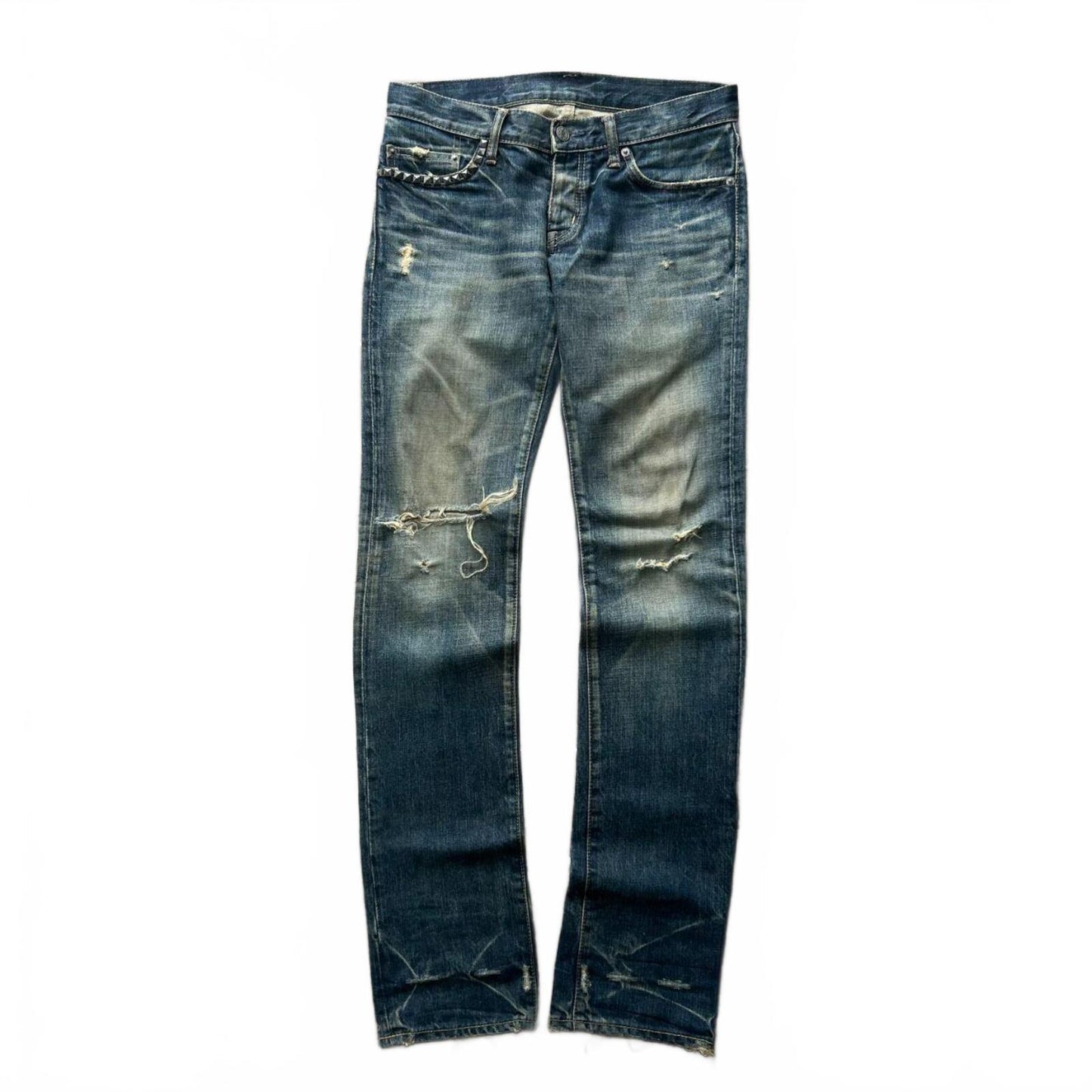 Hysteric Glamour Skinny Studded Ripped Denim Jeans W29 L32