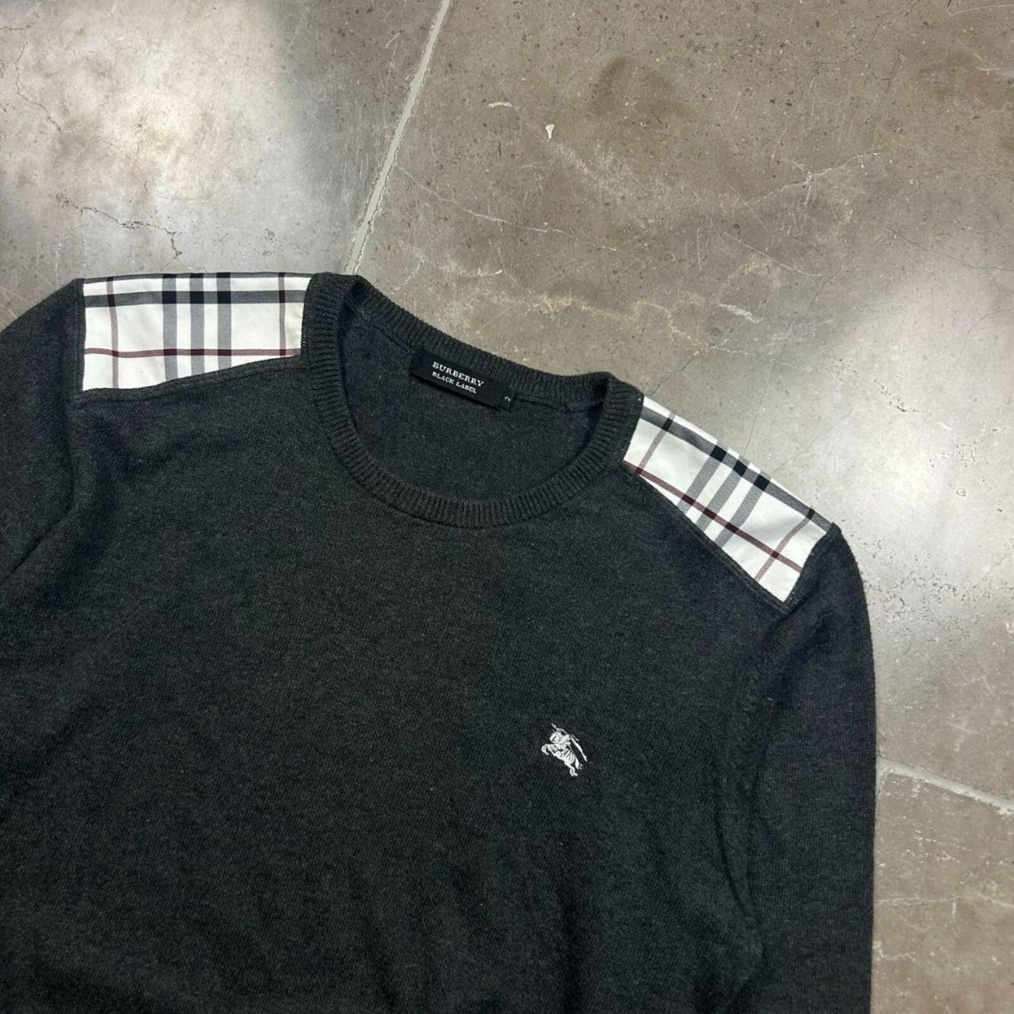 Burberry Black Label Nova Check Knit Jumper S