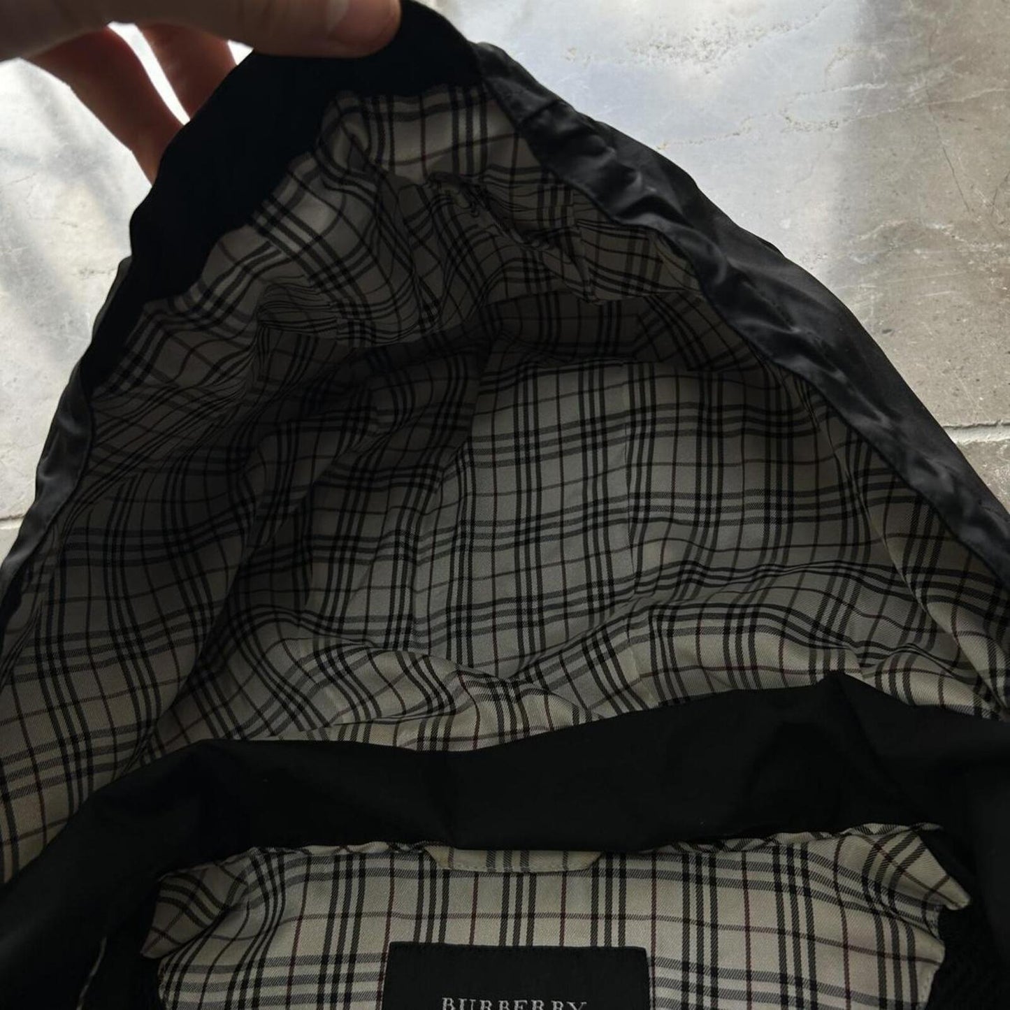 Burberry Black Label Nova Check Windbreaker Jacket S
