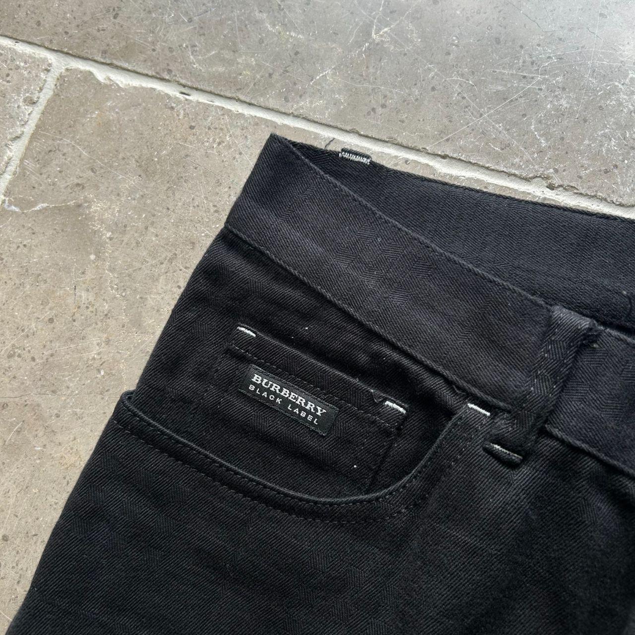 Vintage Burberry Black Label Shadow Check Jeans W31 L31