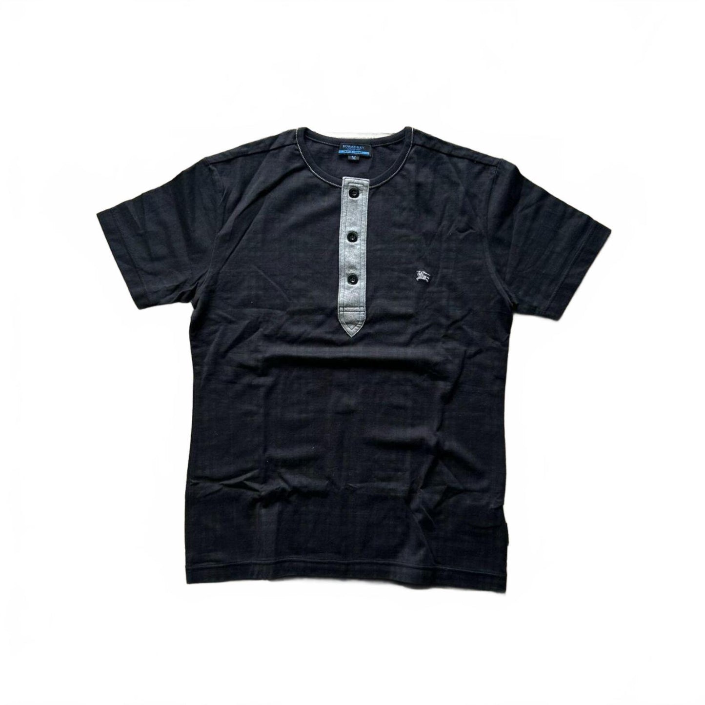Burberry Blue Label Shadow Nova Check Henley T Shirt M