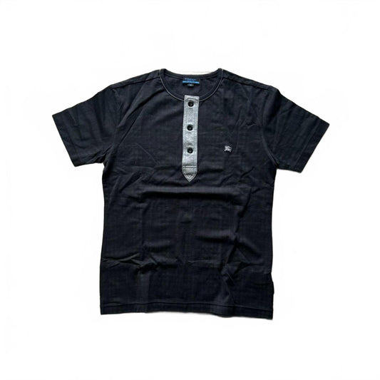 Burberry Blue Label Shadow Nova Check Henley T Shirt M