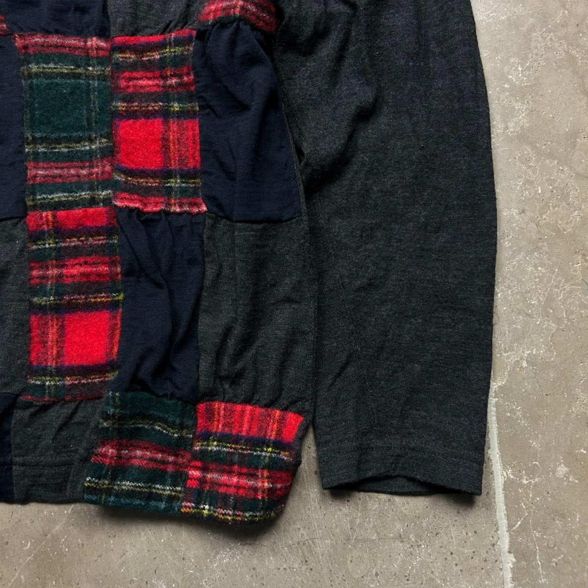 Vintage Comme Des Garcons Homme Patchwork Knit Jumper XS