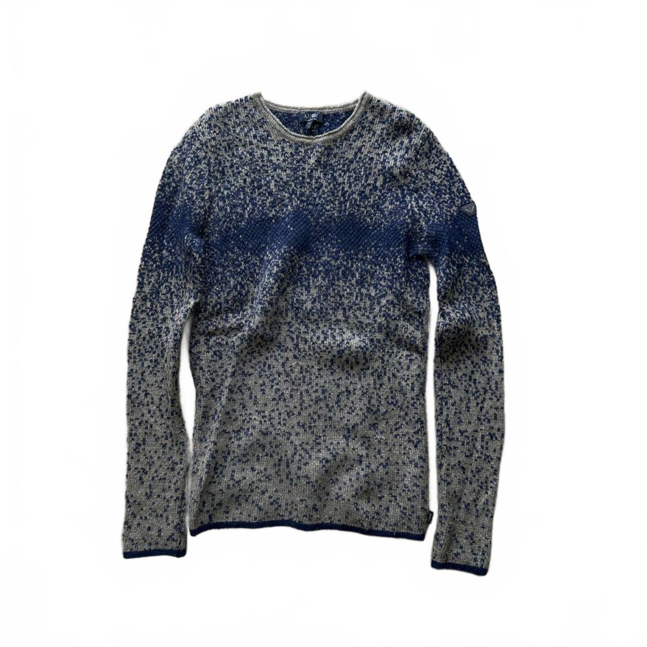 Vintage Armani Jeans Gradient Knit Jumper M