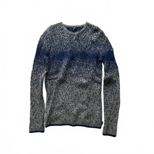 Vintage Armani Jeans Gradient Knit Jumper M
