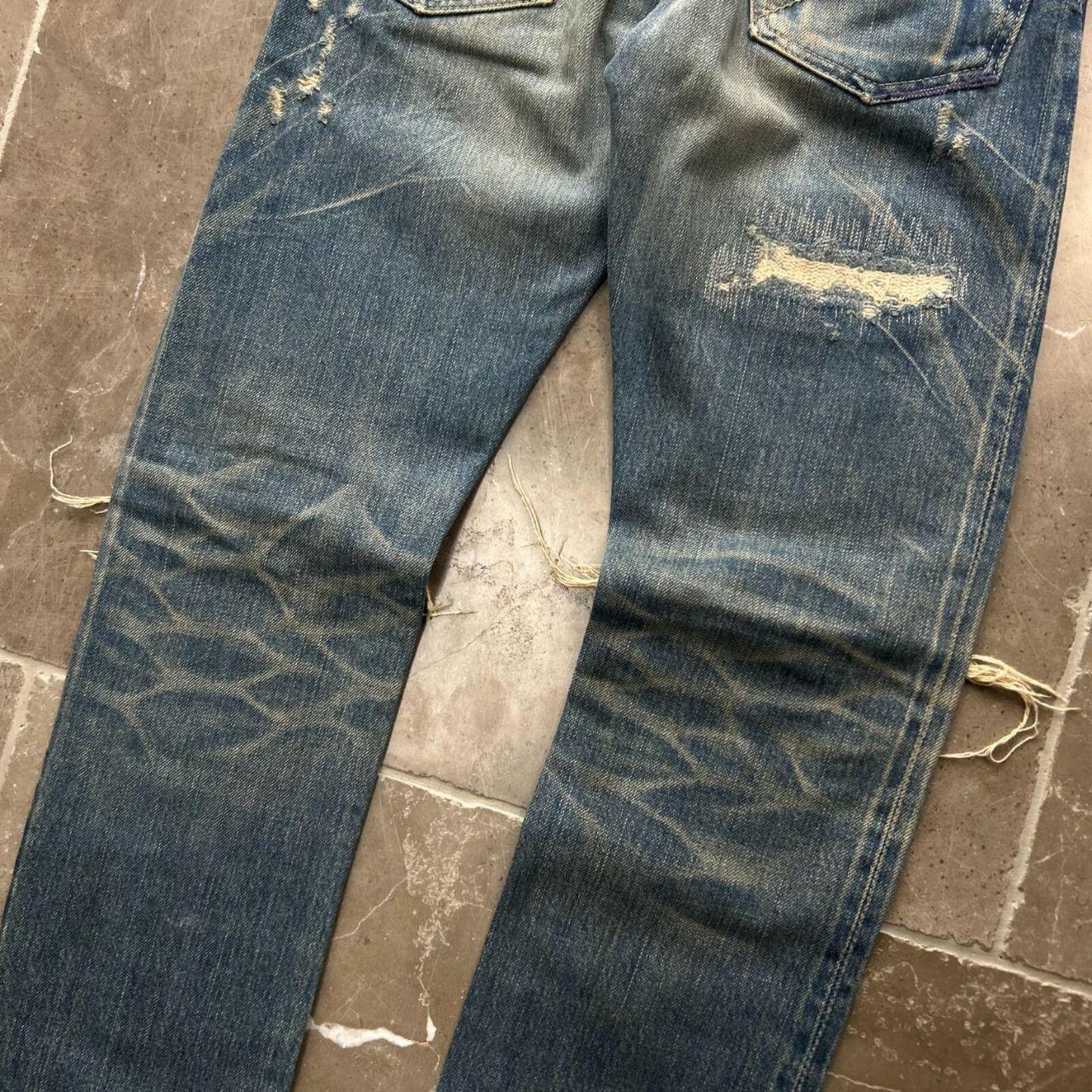 Hysteric Glamour Slim Studded Denim Ripped Jeans W26 L32