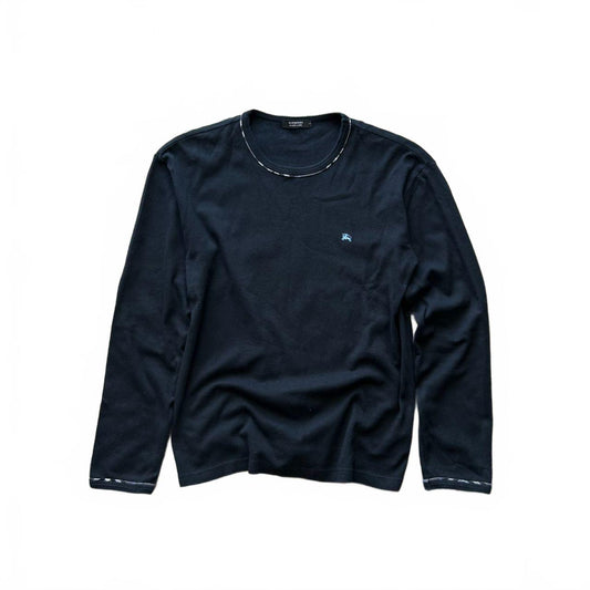 Burberry Black Label Crew Neck Long Sleeve T Shirt M