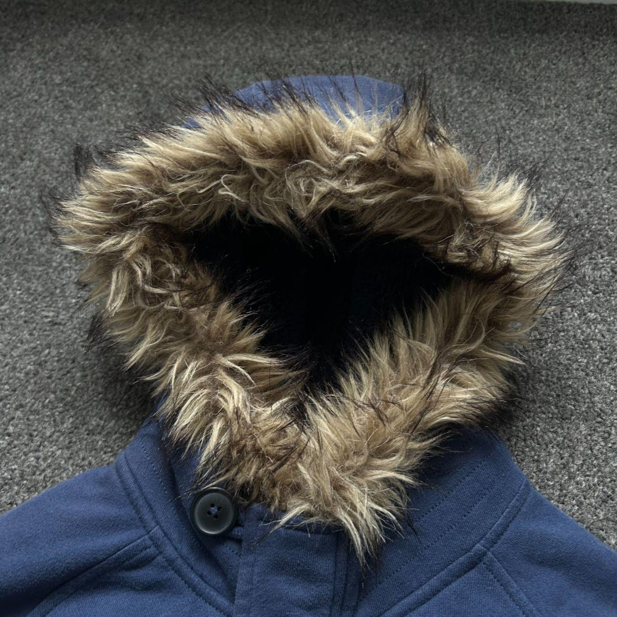 Vintage Polo Ralph Lauren Fur Hood Bomber Jacket