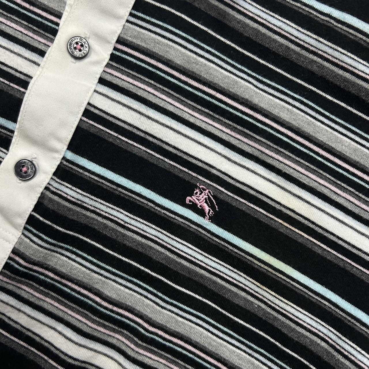 Burberry Black Label Striped Polo Shirt S