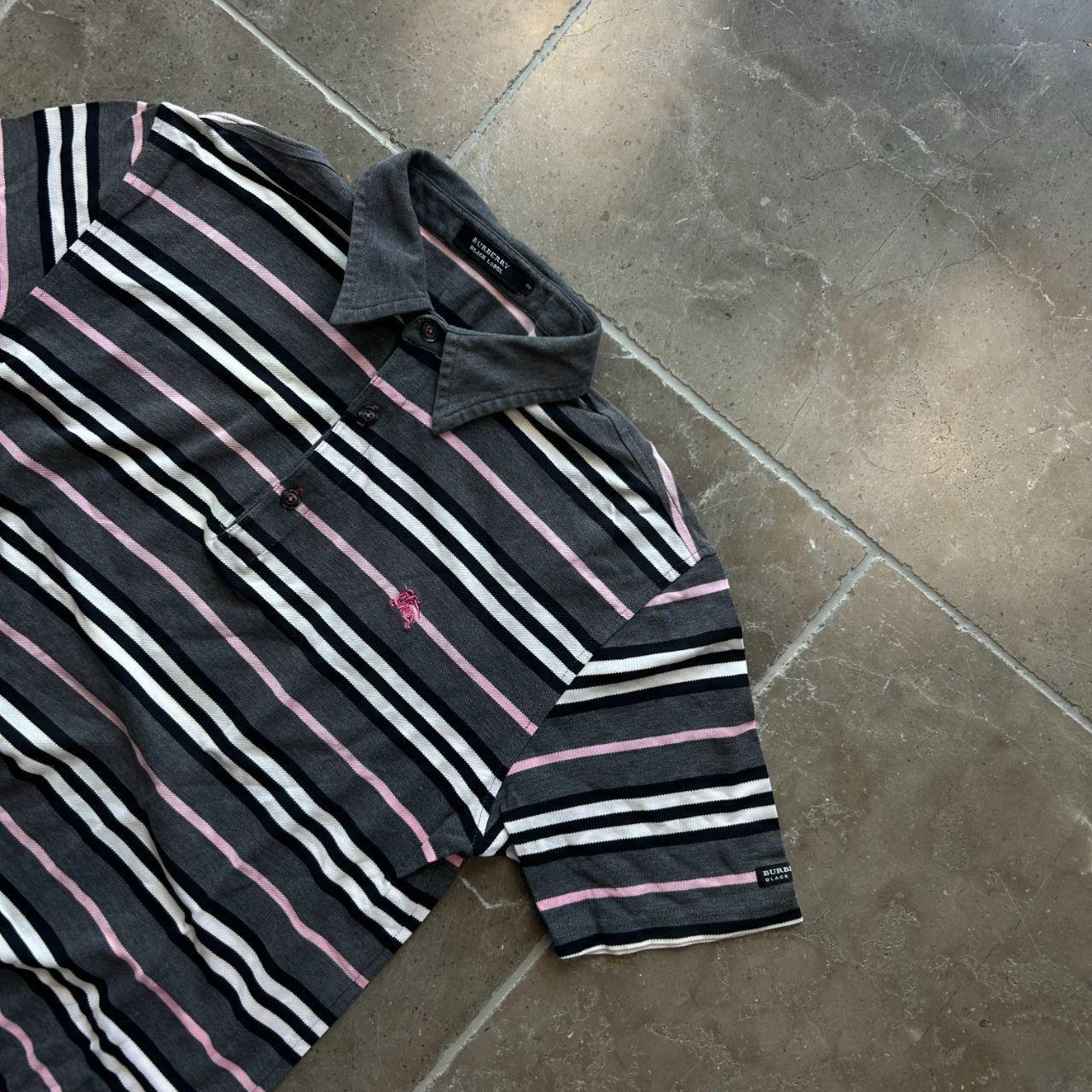 Burberry Black Label Striped Polo Shirt S