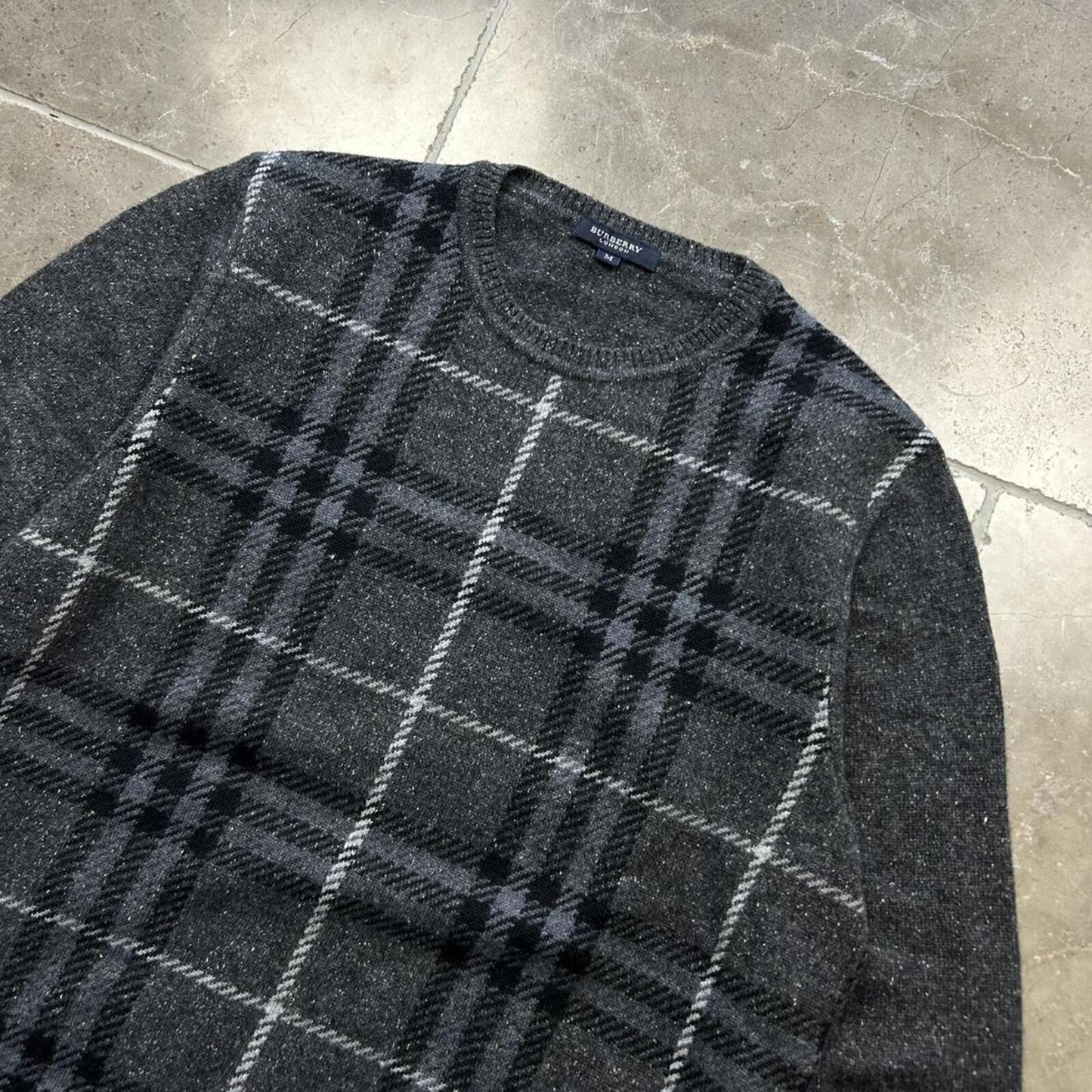 Burberry London Nova Check Knit Jumper M