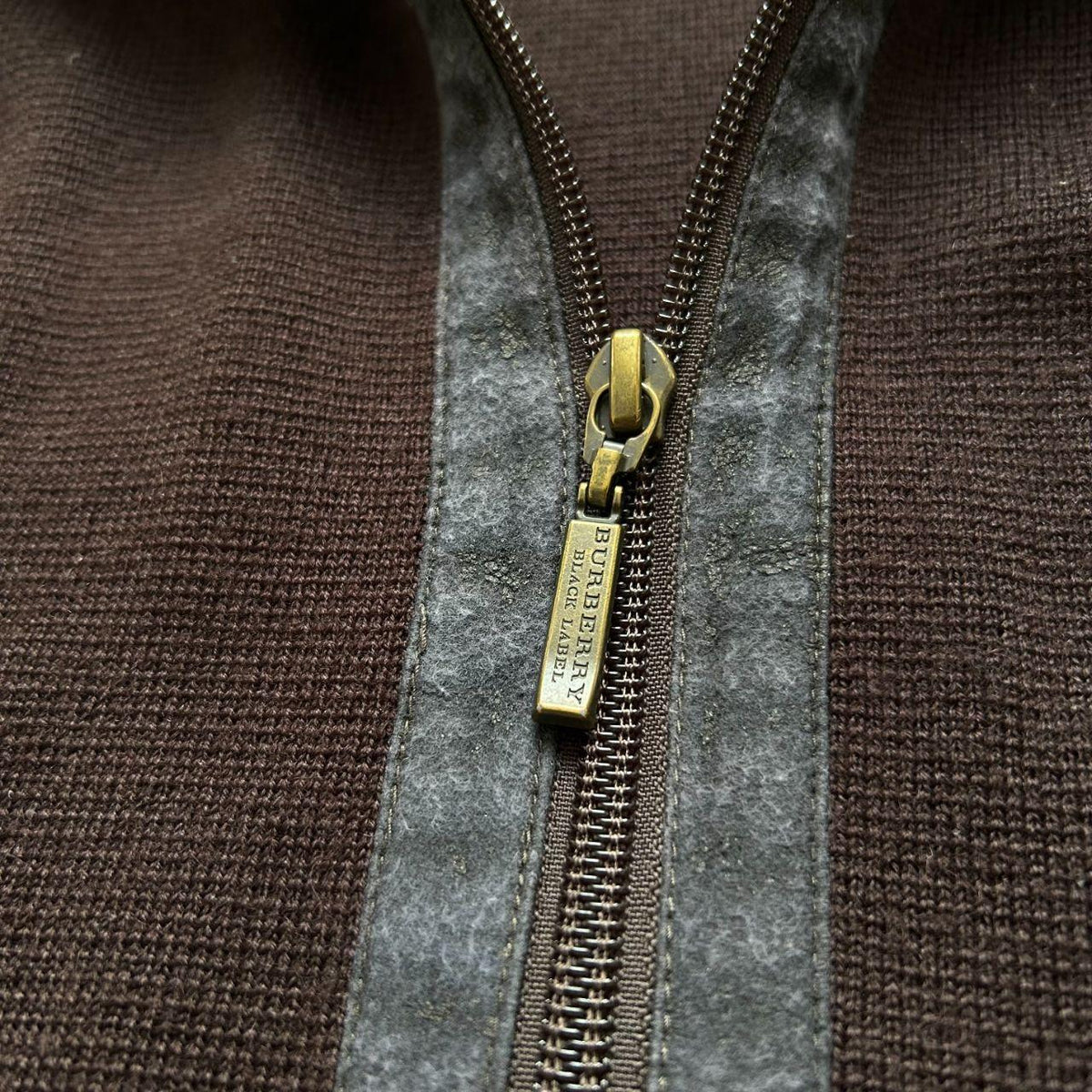 Burberry Black Label Knit Zip Up Jumper S
