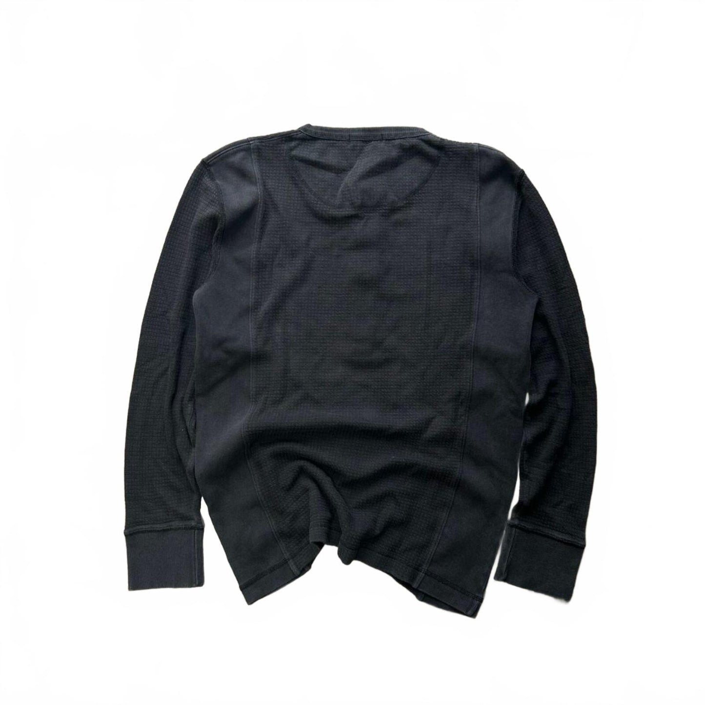 Burberry Black Label Nova Check Waffle Henley T Shirt S