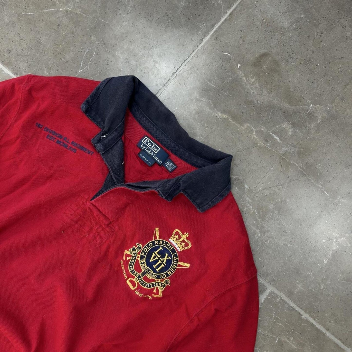 Vintage Ralph Lauren Rugby Long Sleeve Polo Shirt XL