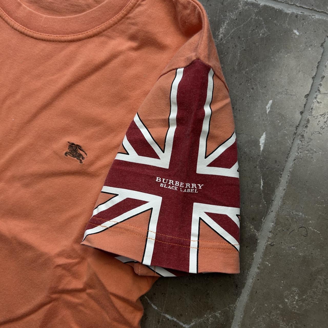 Burberry Black Label Union Jack Short Sleeve T Shirt XS