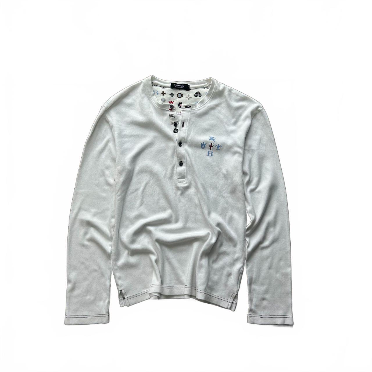 Burberry Black Label Long Sleeve Henley T Shirt S