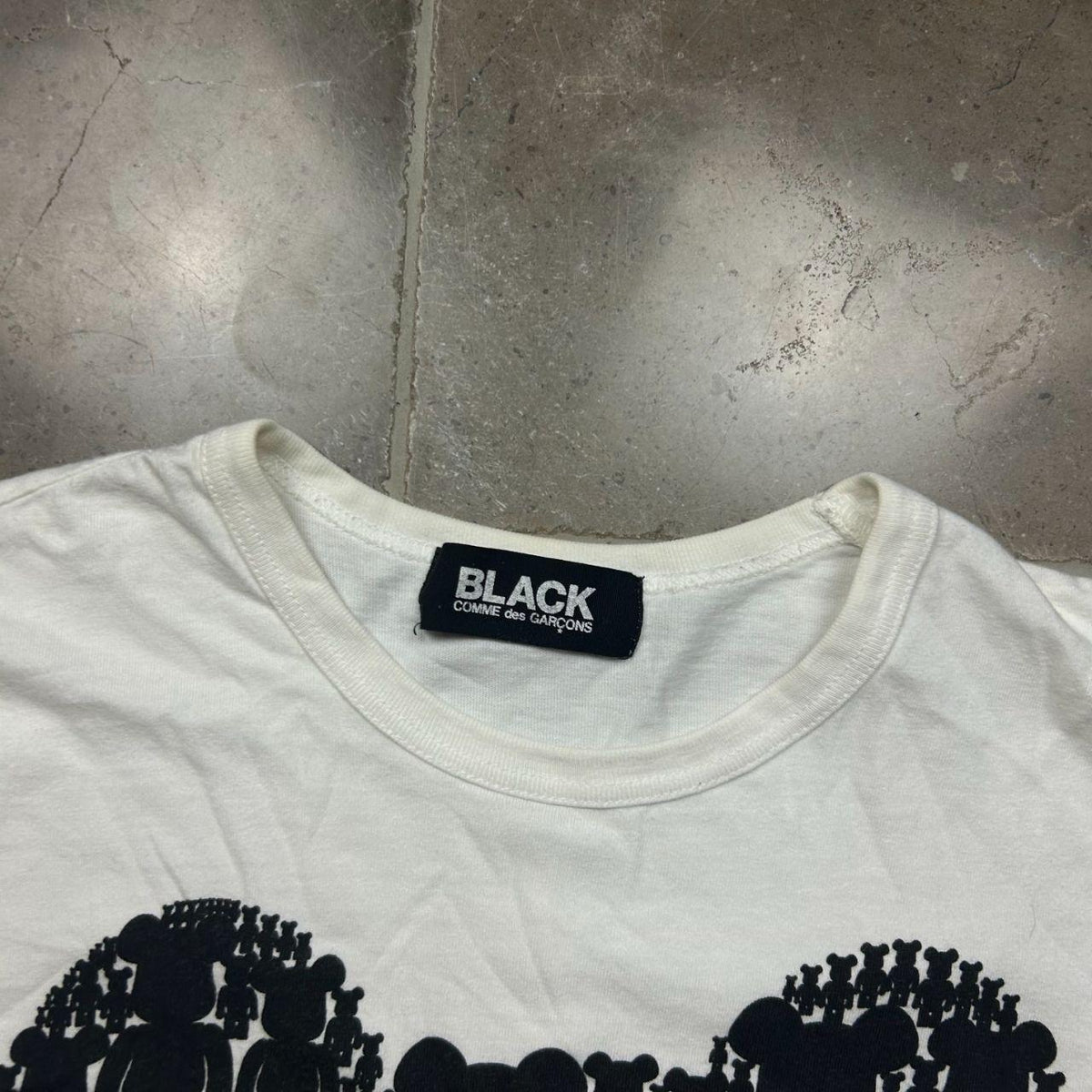 Comme Des Garcons Black Monogram Bearbrick Logo T-Shirt M