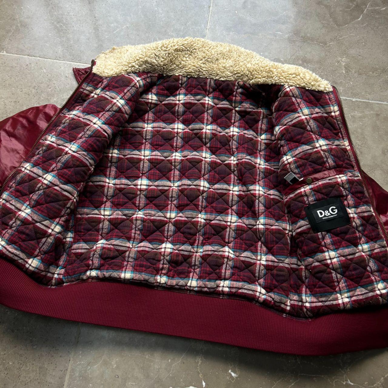 Dolce & Gabbana Red Multi Pockets Cargo Puffer Bomber Jacket M