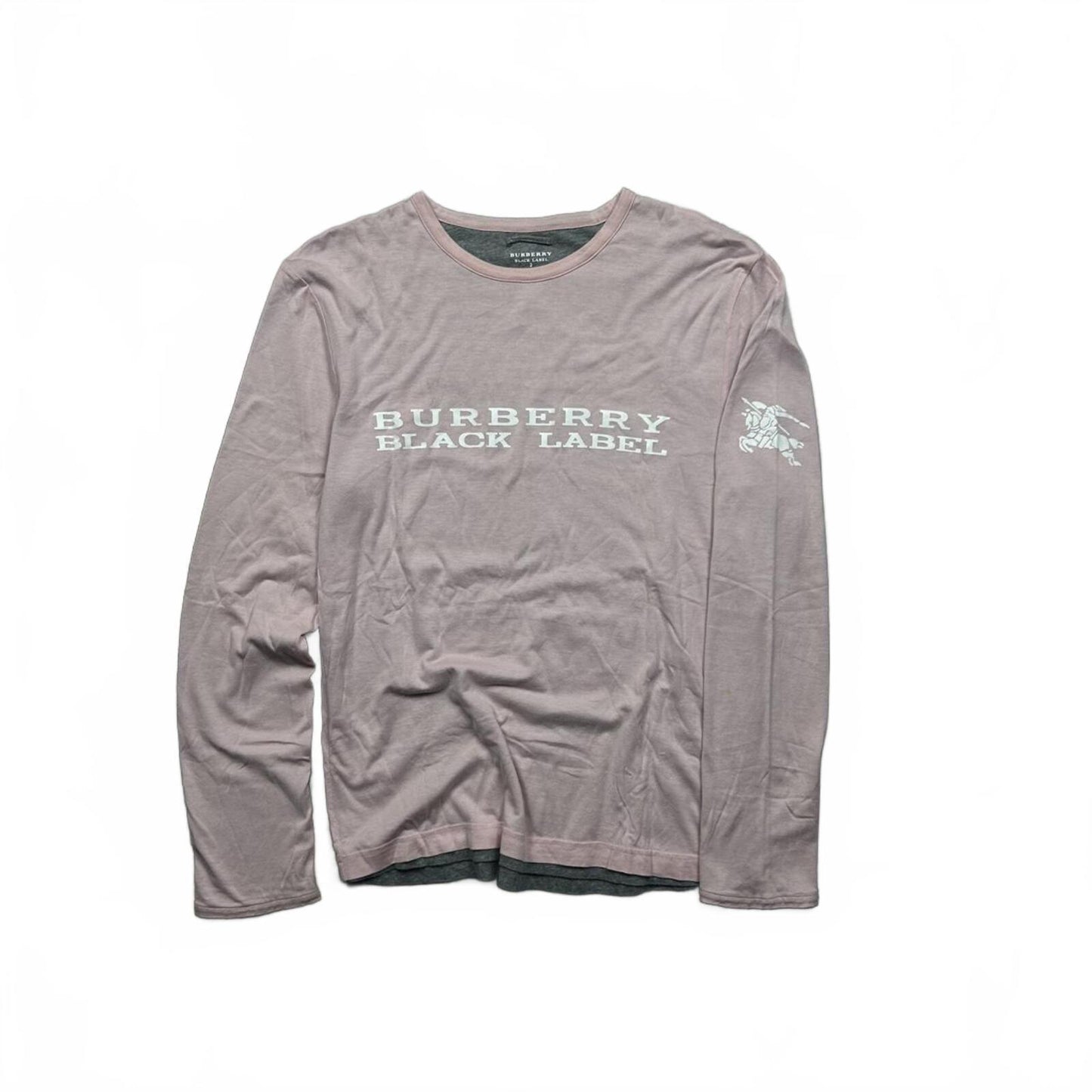 Burberry Black Label Reversible Long Sleeve T Shirt S