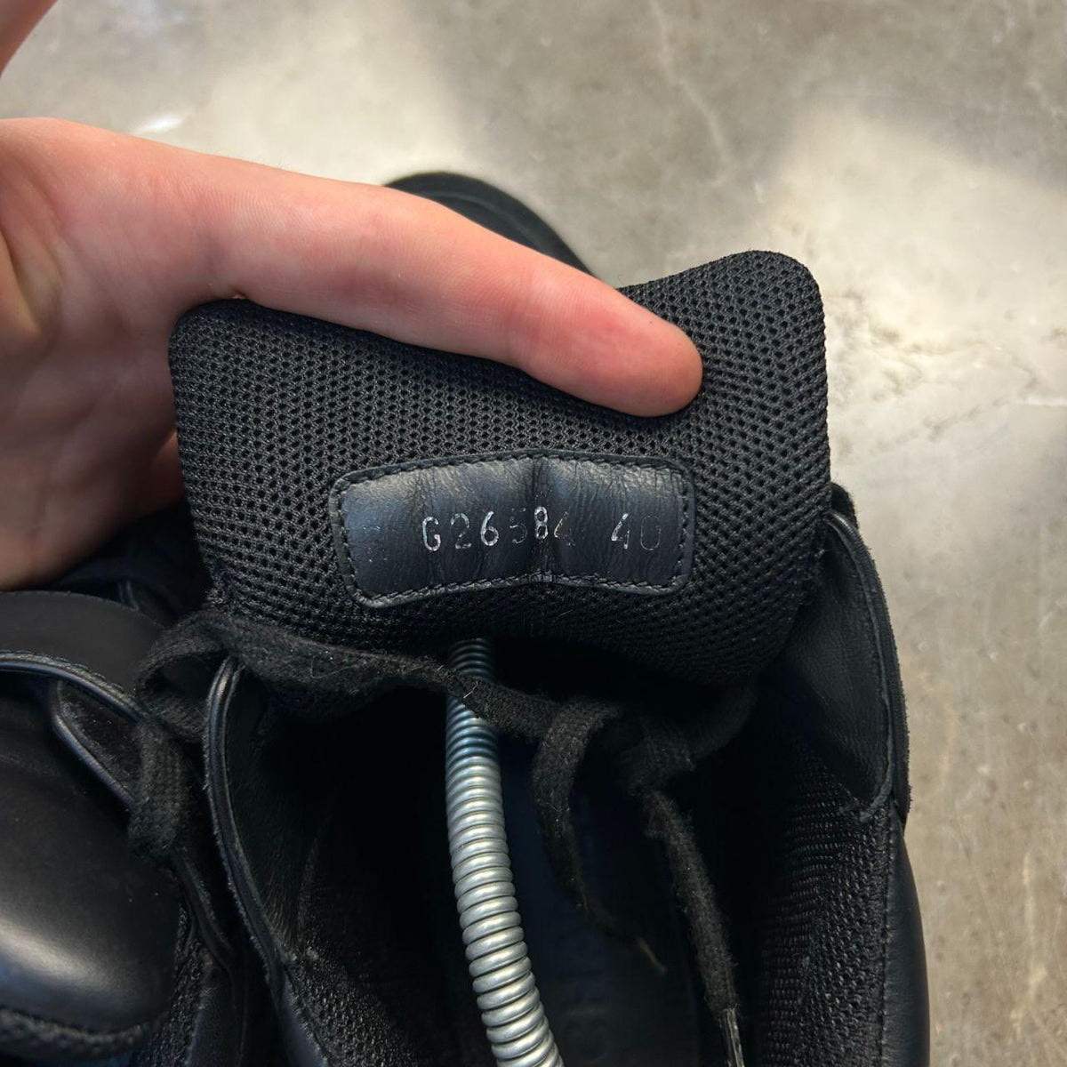 Chanel Strap Runners High Top Black UK 7