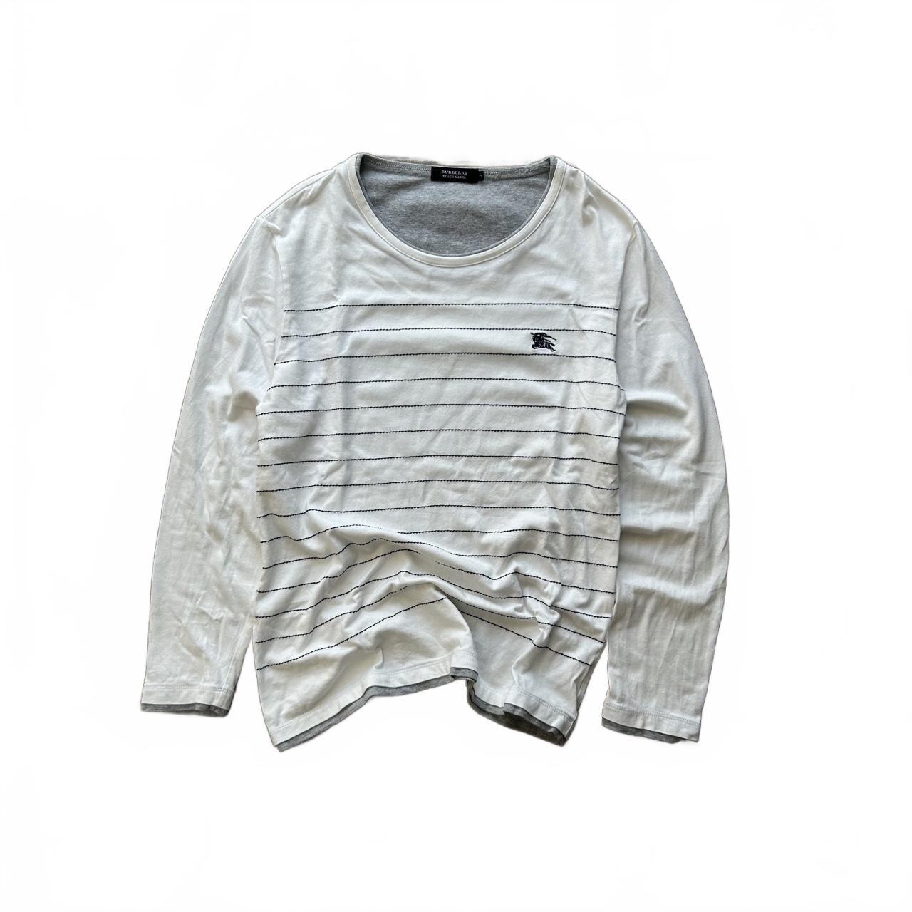 Burberry Black Label Striped Long Sleeve T Shirt S