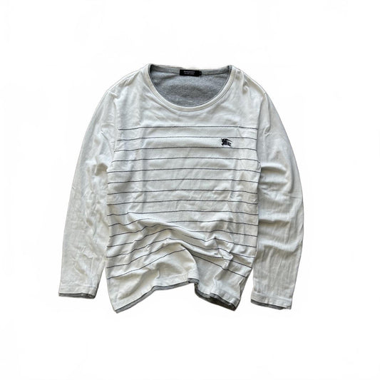 Burberry Black Label Striped Long Sleeve T Shirt S