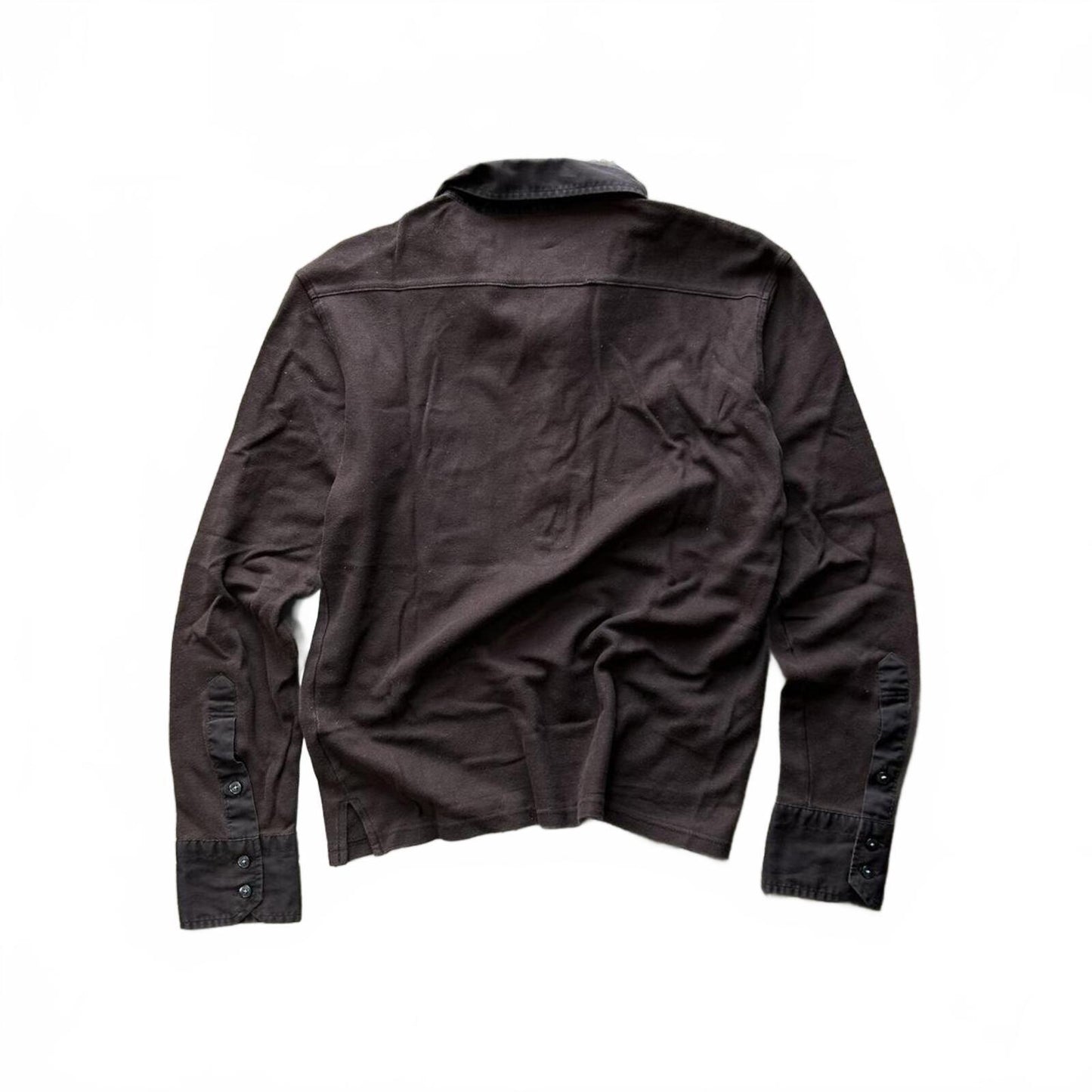 Burberry Black Label Nova Check Long Sleeve Polo S