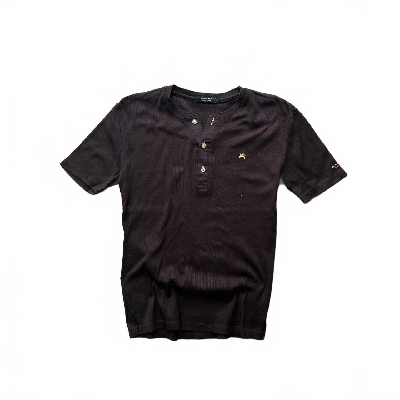 Burberry Black Label Ribbed Henley T Shirt S