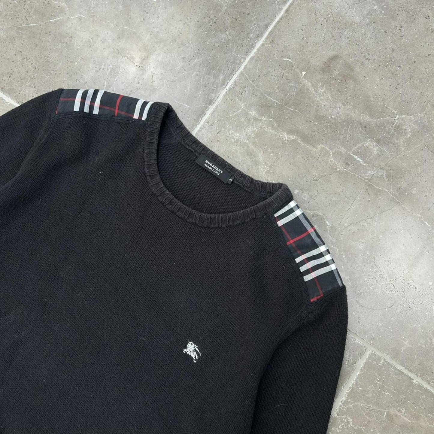Burberry Black Label Nova Check Knit Jumper M
