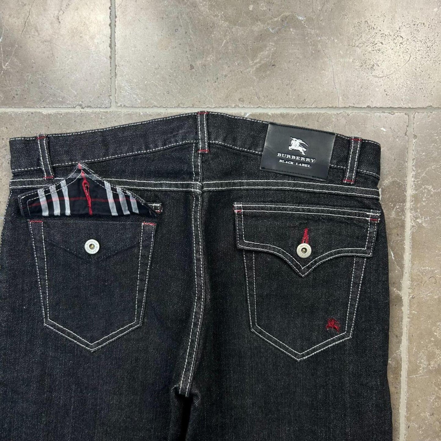 Vintage Burberry Black Label Relaxed Straight Jeans W32 L28